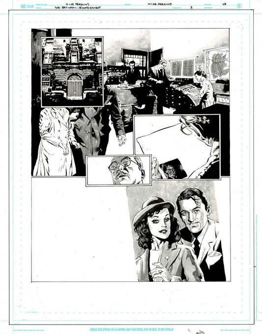 The Bat-Man: Second Knight #3 p.48 - Newspaper Headline Shocks Gordon!