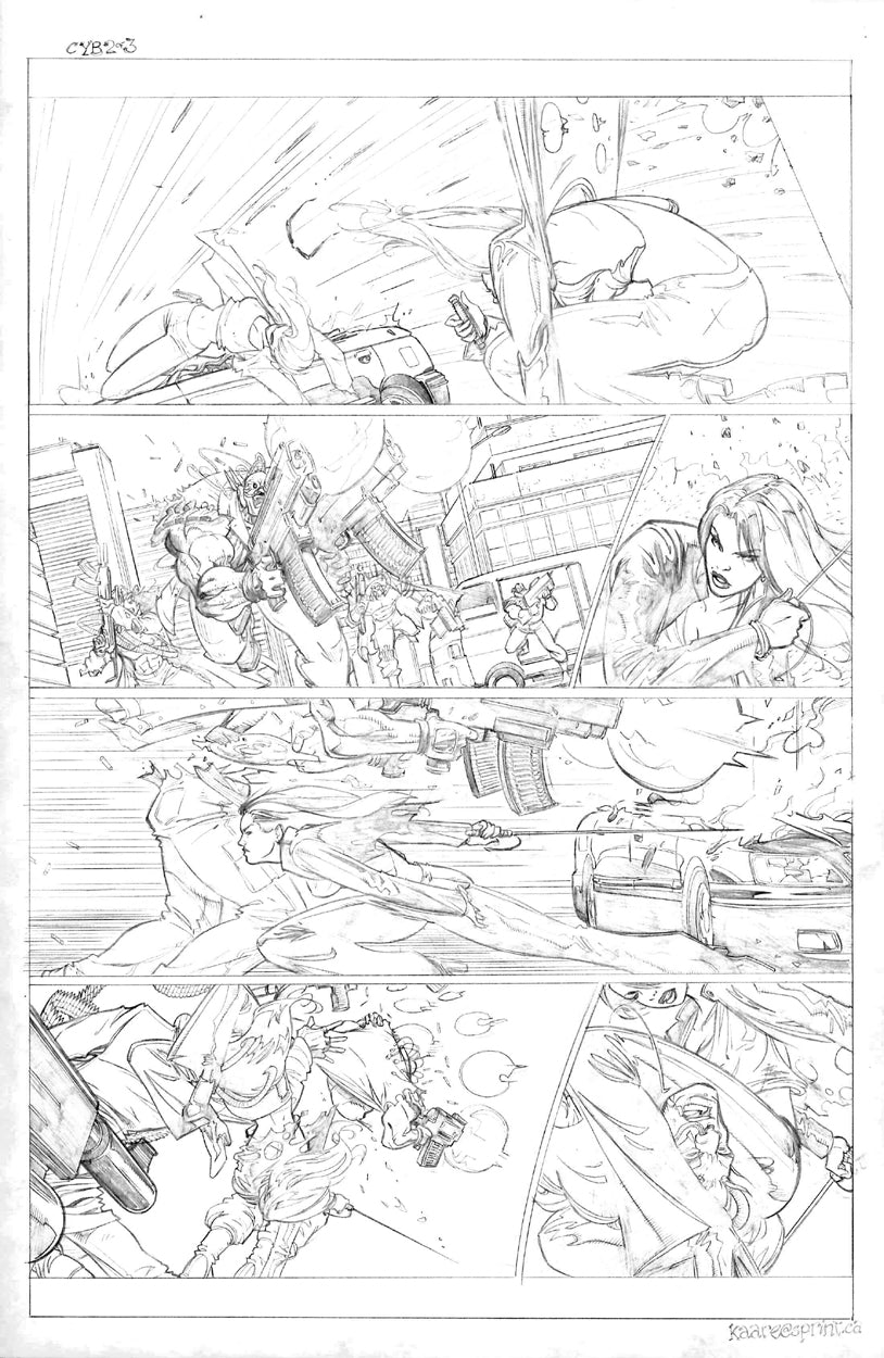 Andrews, Kaare - Cybernary: Set of 3 Try-Out Pages!