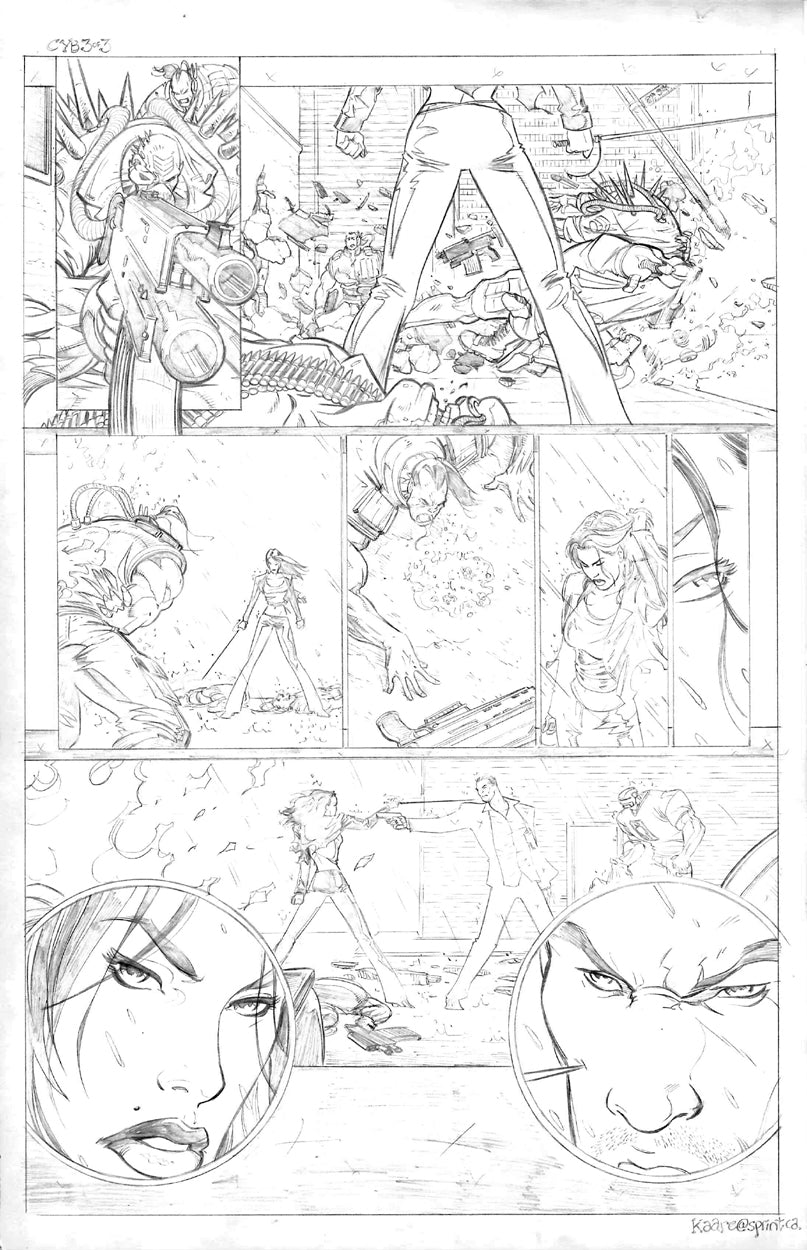Andrews, Kaare - Cybernary: Set of 3 Try-Out Pages!