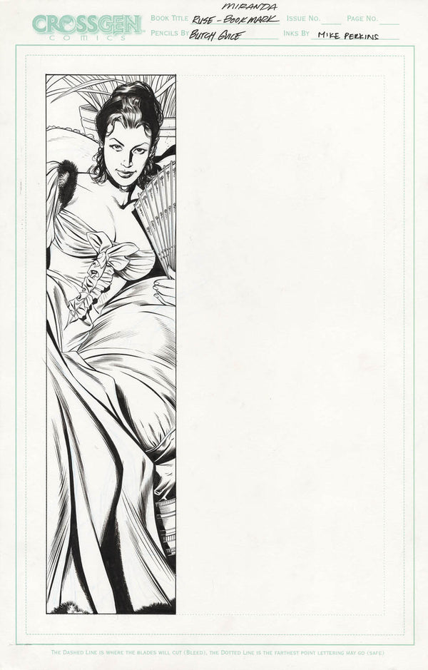 Guice, Butch - Ruse Miranda Cross Bookmark Art! – Comic Book Art Gallery