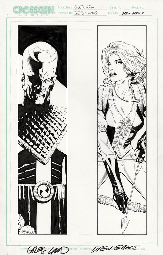 Land, Greg - Sojourn's Arwyn & Mordath Bookmark Art!