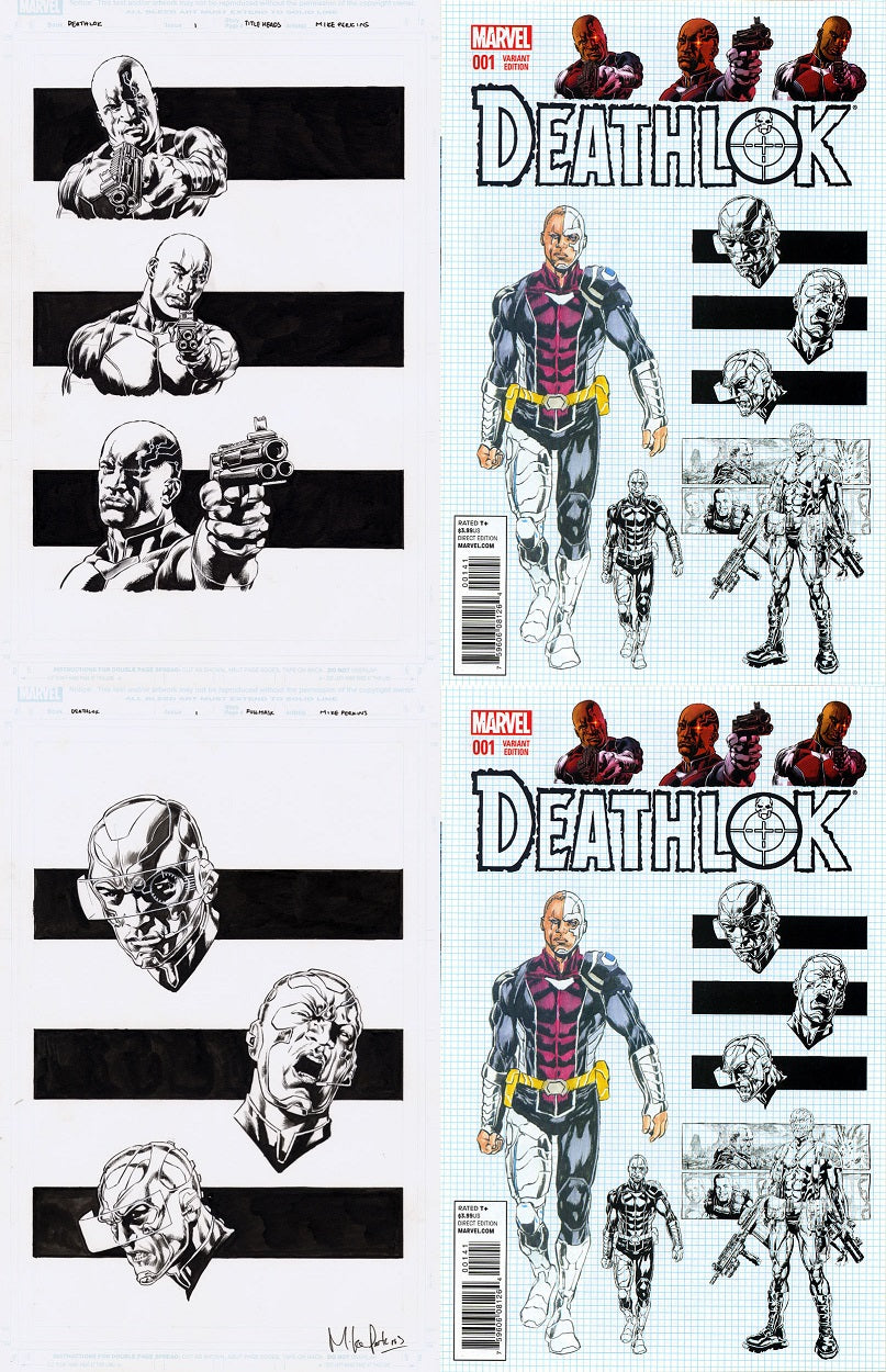 Perkins, Mike - Deathlok #1 Cover Art & Design Elements!