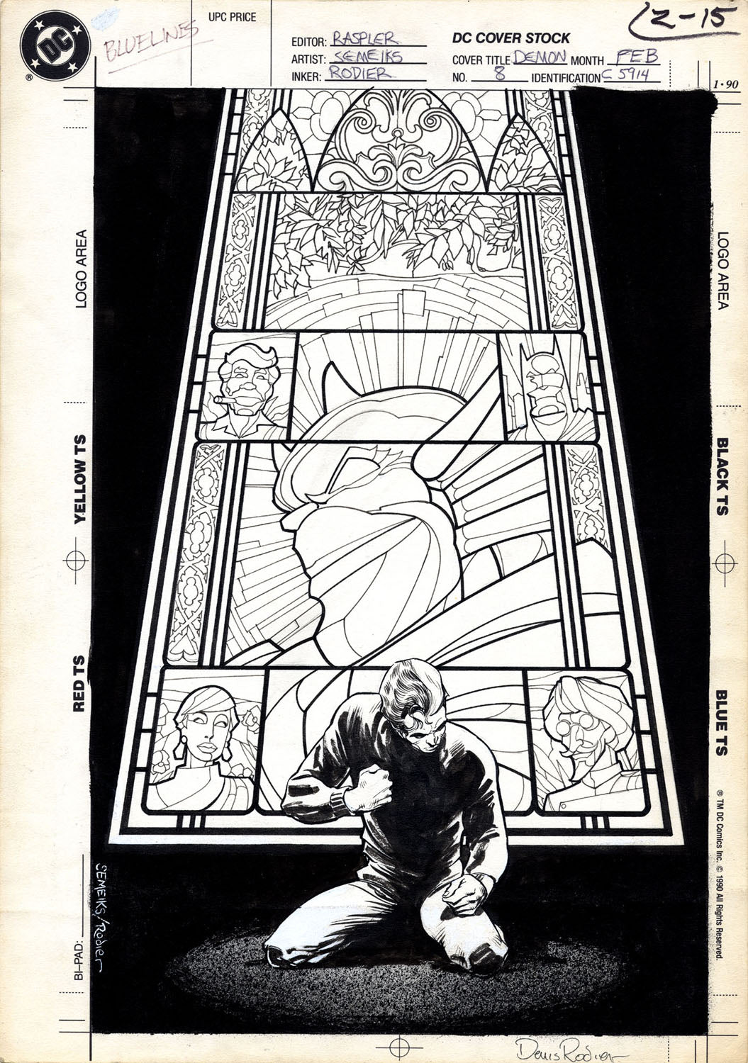 Semeiks, Val - The Demon #8 Cover - Batman!