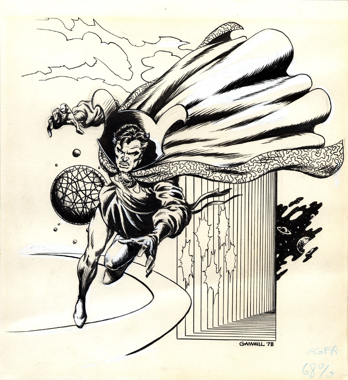 Gammill, Kerry - Dr. Strange Prozine Illustration! – Comic Book Art Gallery