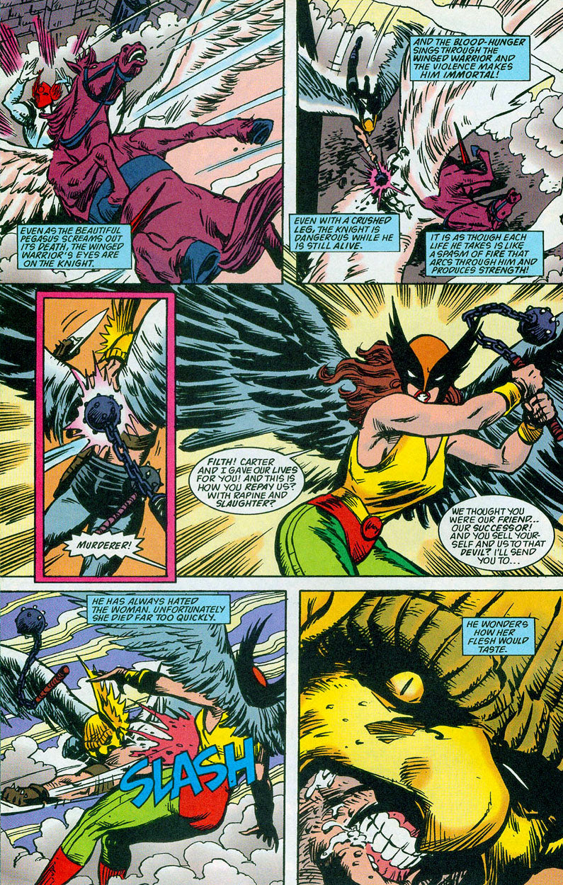 Lieber, Steve - Hawkman #27 p.17 - Hawkwoman in Battle!