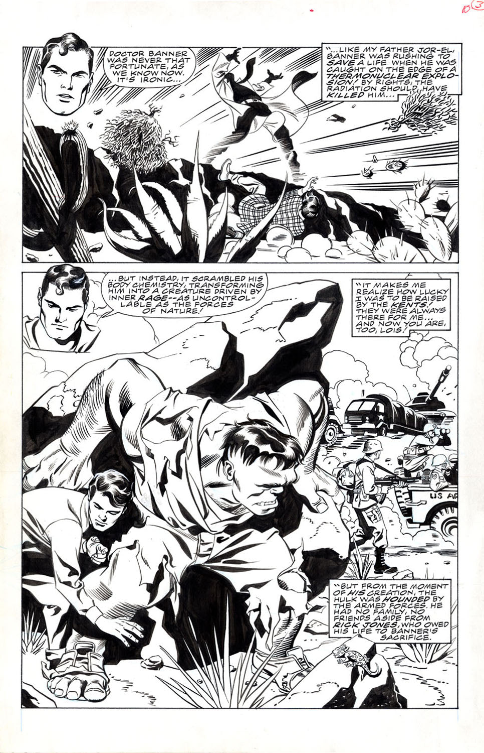 Rude, Steve - Hulk vs Superman - Kirby Origin Scenes!