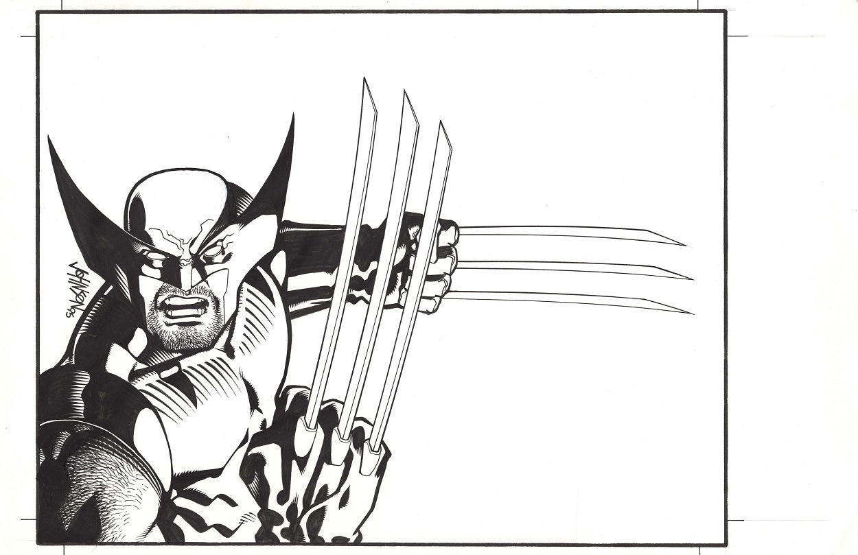 Johnson, Dave - Marvel Licensing 1995 Wolverine Envelope Art!