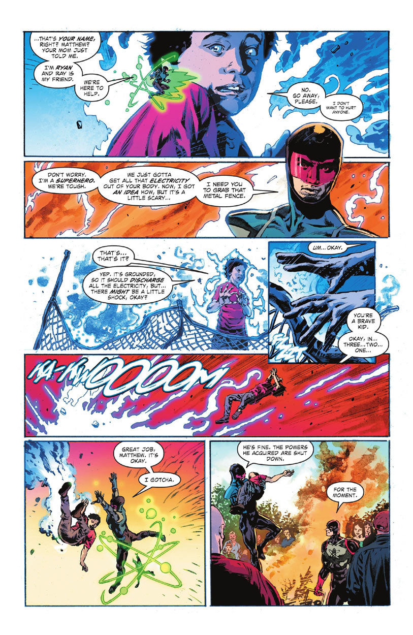 Justice League: The Atom Project #1 p.09 - Matthew is temporarily depowered!