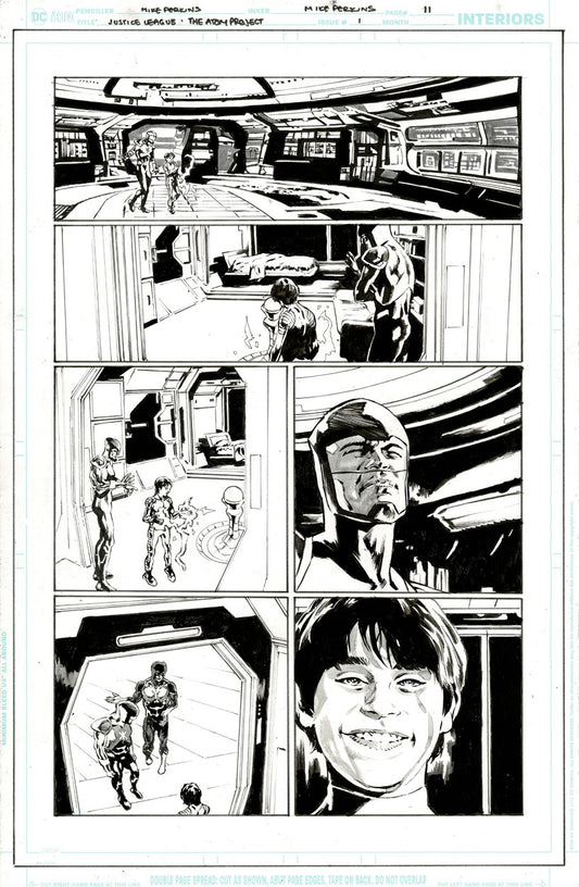 Justice League: The Atom Project #1 p.11 - The Atoms reassure Matthew