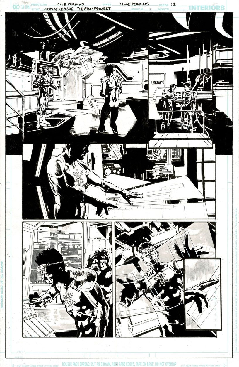 Justice League: The Atom Project #1 p.12 - The Atoms try helping Captain Atom