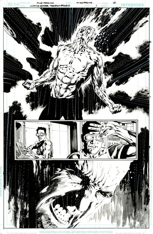 Justice League: The Atom Project #1 p.13 - Captain Atom getting his power back?