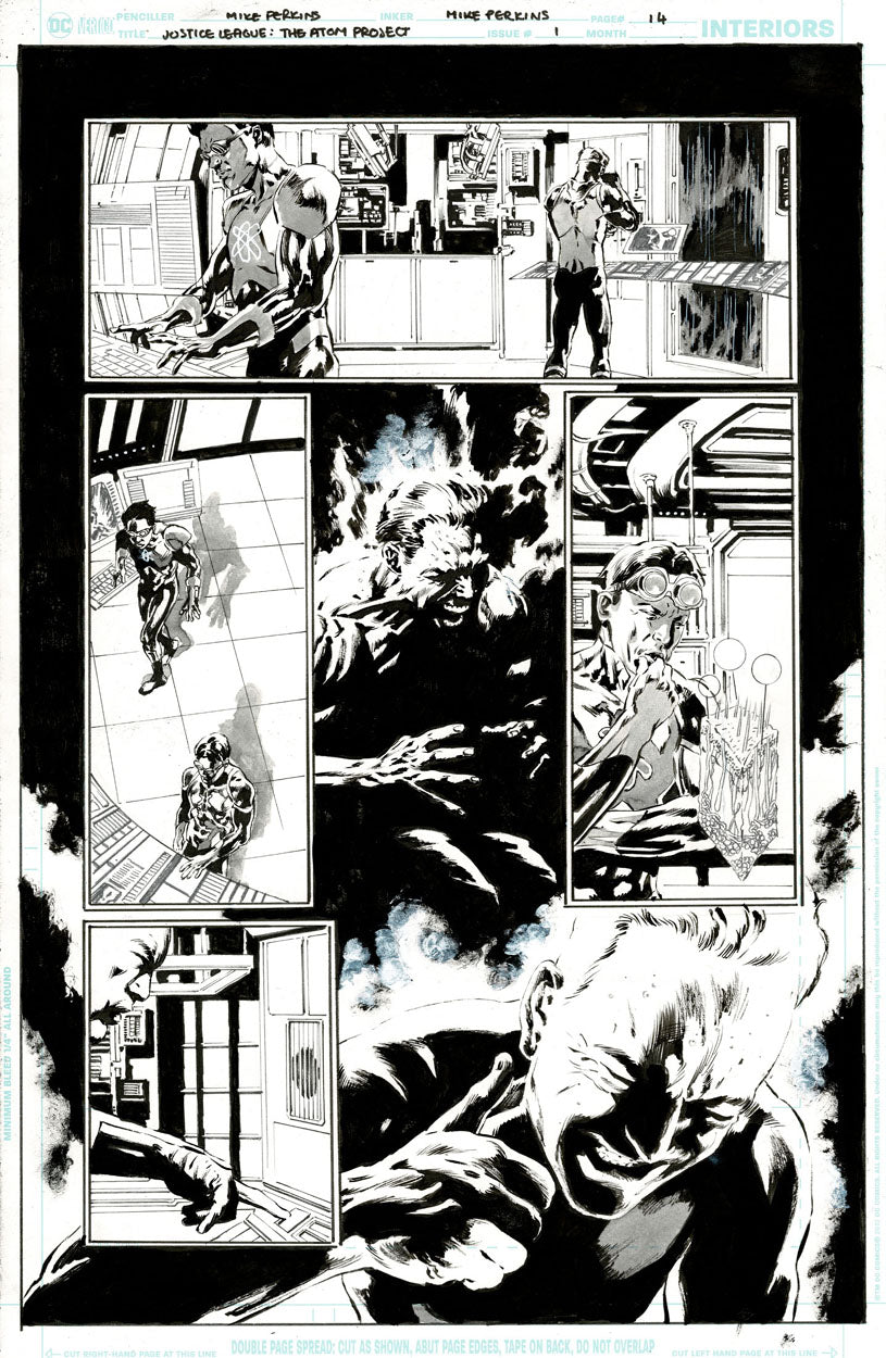 Justice League: The Atom Project #1 p.14 - Captain Atom getting his power back?