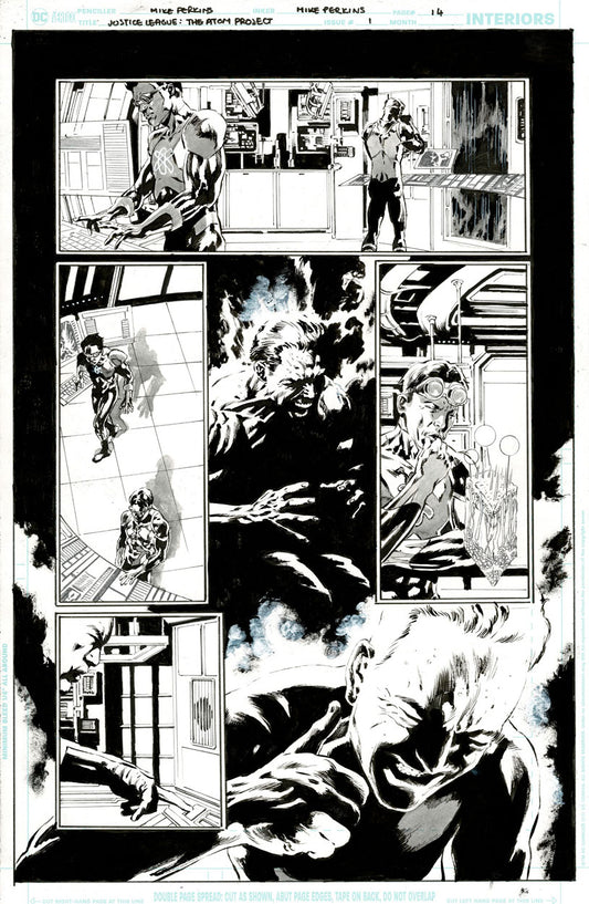 Justice League: The Atom Project #1 p.14 - Captain Atom getting his power back?