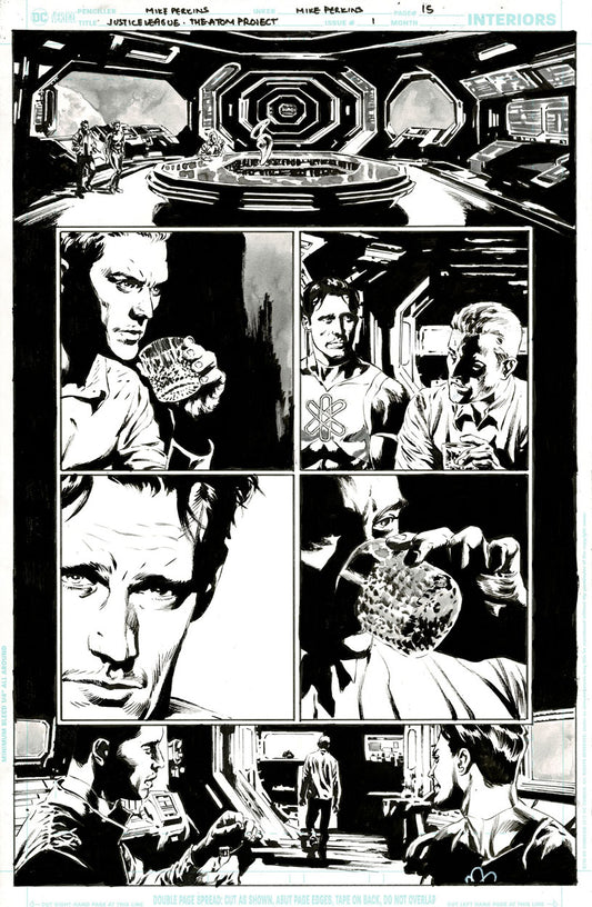 Justice League: The Atom Project #1 p.15 - The Atoms reassure Captain Atom