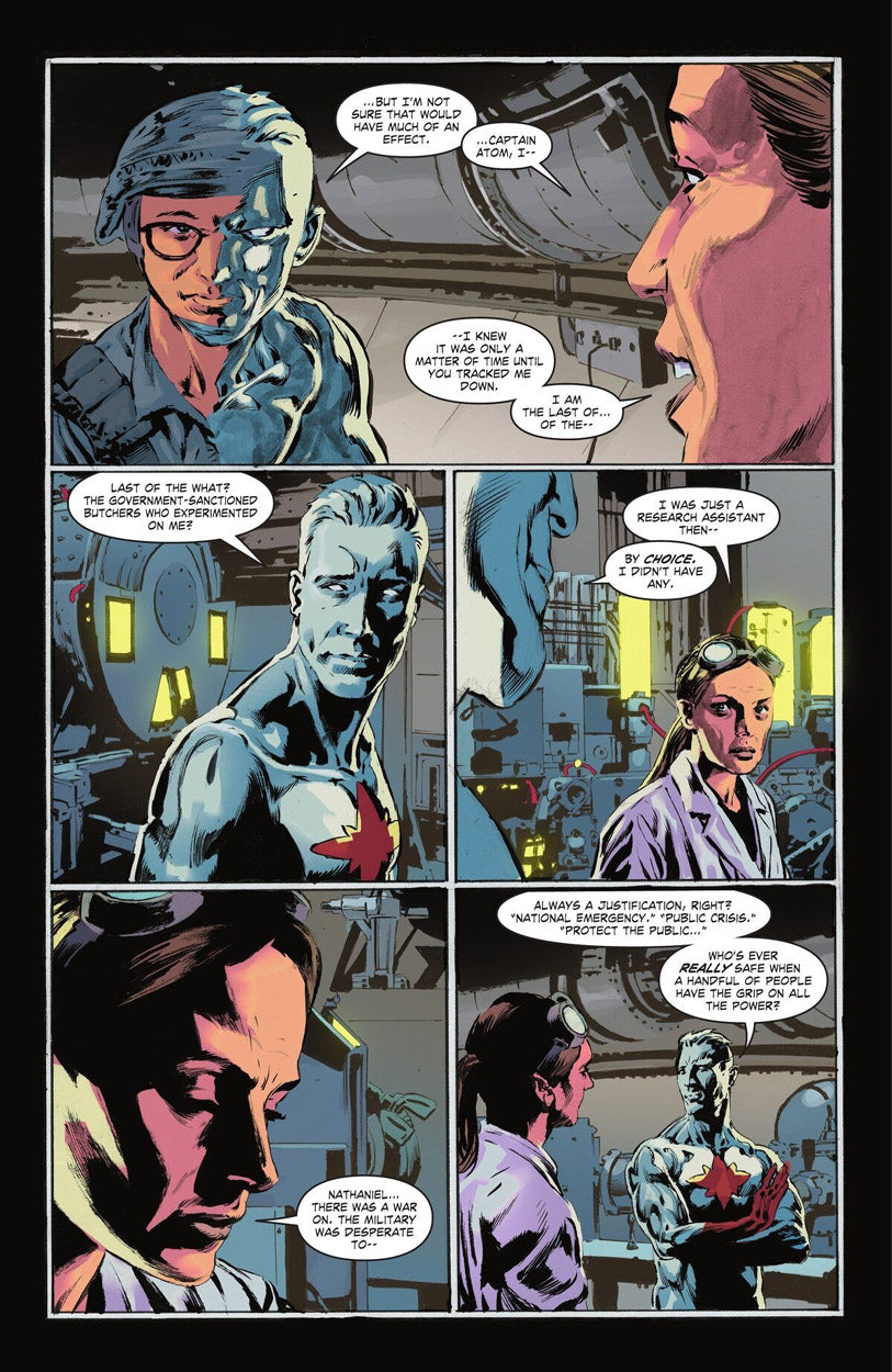 Justice League: The Atom Project #2 p.10 - Captain Atom reveals himself!