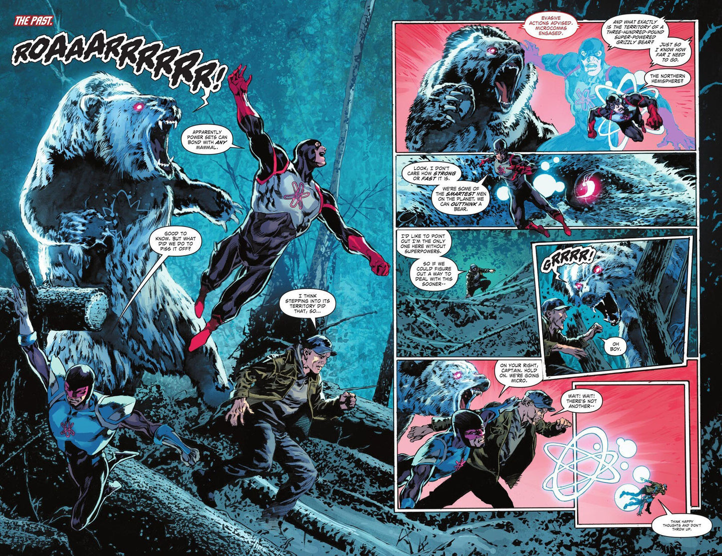 Justice League: The Atom Project #2 p.12 & 13 - Double Page Splash/Spread!