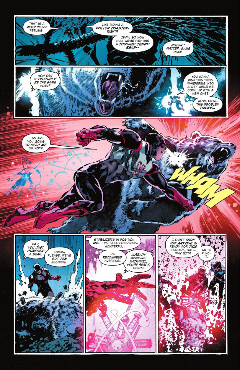 Justice League: The Atom Project #2 p.14 - Atom vs Grizzly Atom!
