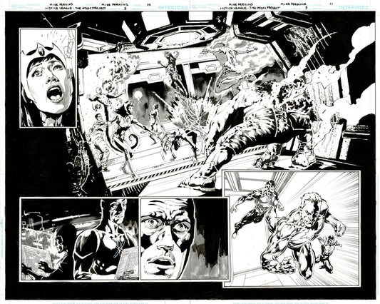Justice League: The Atom Project #3 p.10 & 11 - The Atoms & Dr Light!