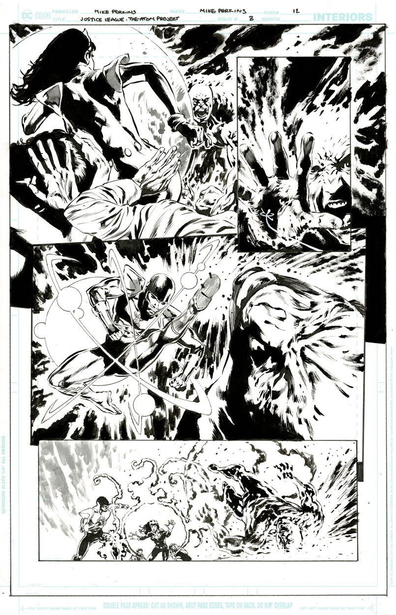 Justice League: The Atom Project #3 p.12 - The Atoms & Dr Light!