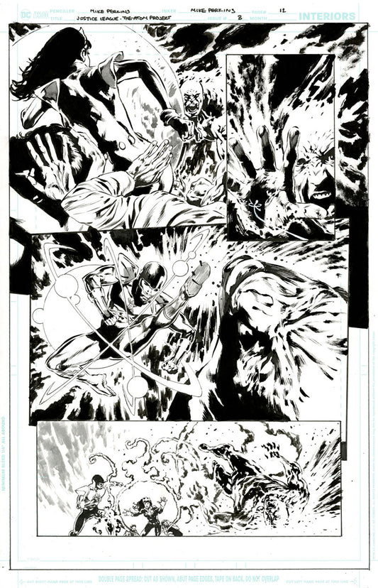 Justice League: The Atom Project #3 p.12 - The Atoms & Dr Light!