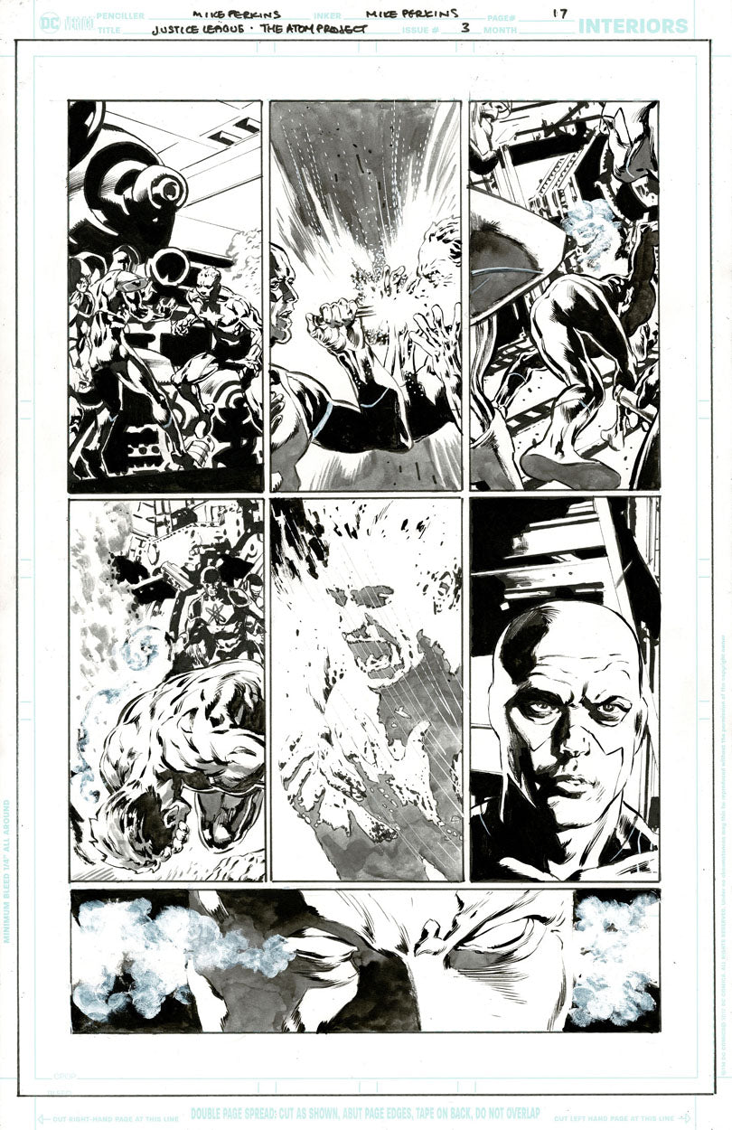 Justice League: The Atom Project #3 p.17 - The Atoms & Captain Atom!