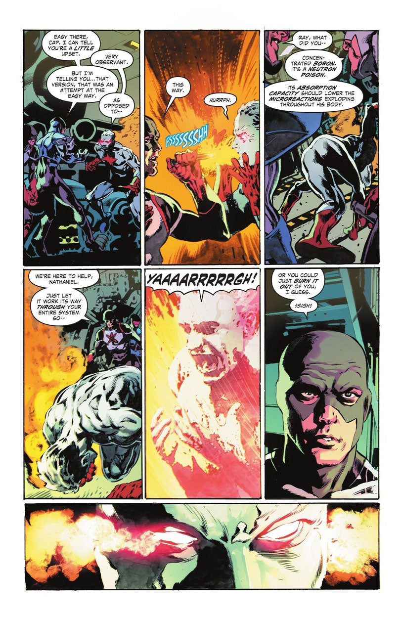 Justice League: The Atom Project #3 p.17 - The Atoms & Captain Atom!