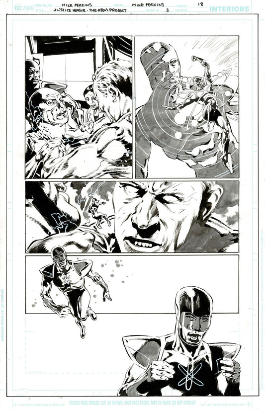 Justice League: The Atom Project #3 p.18 - The Atoms & Captain Atom!