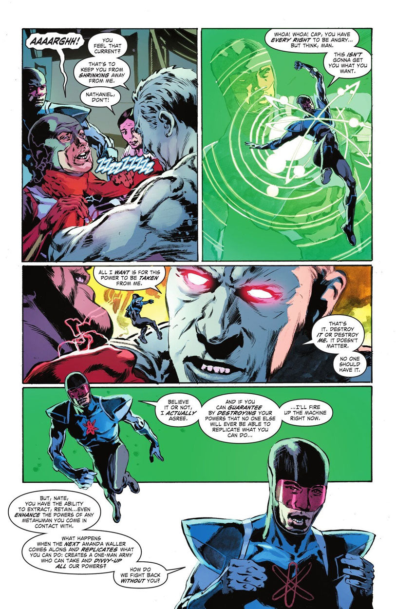Justice League: The Atom Project #3 p.18 - The Atoms & Captain Atom!