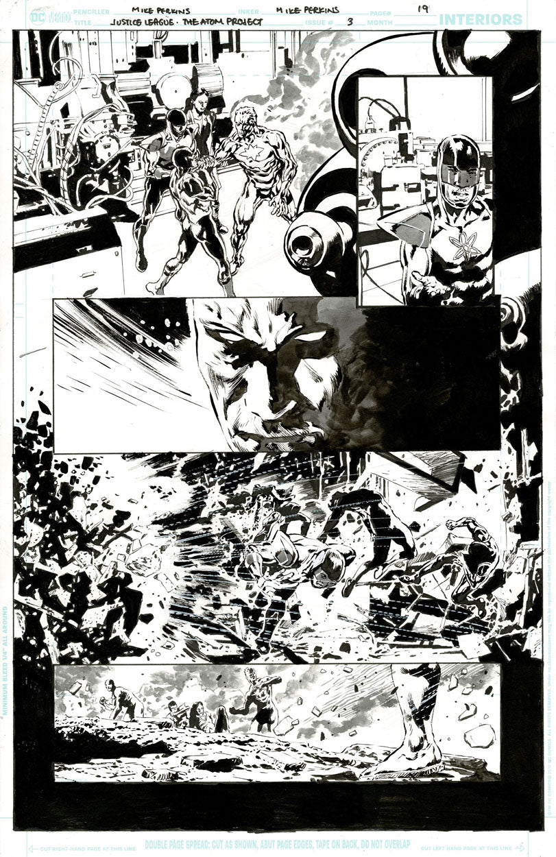 Justice League: The Atom Project #3 p.19 - The Atoms & Captain Atom!