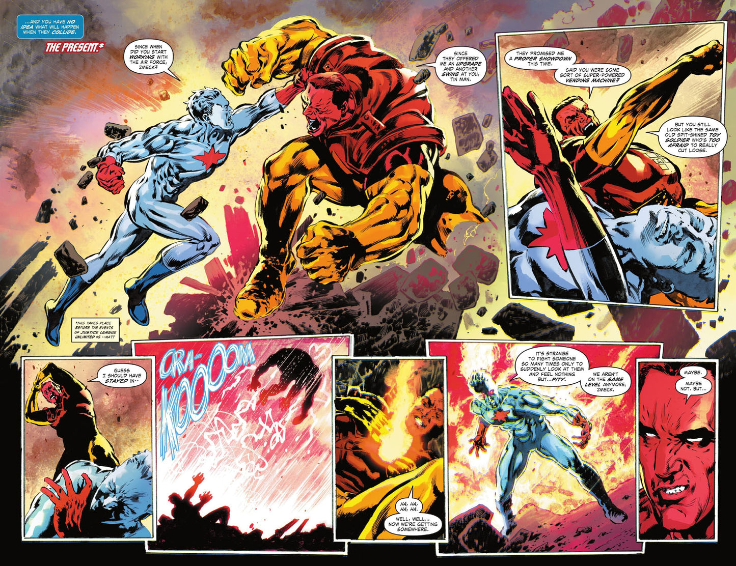 Justice League: The Atom Project #4 p.02 & 03 - Captain Atom vs Major Force!