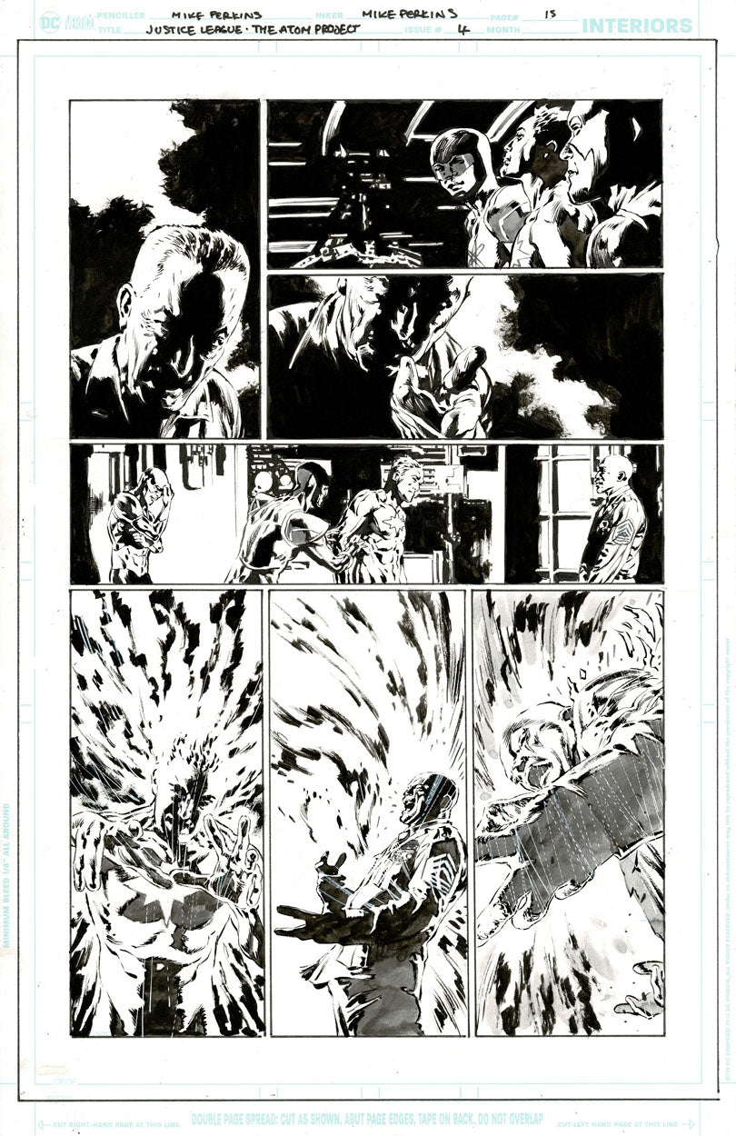 Justice League: The Atom Project #4 p.15 - The Atoms & Captain Atom!