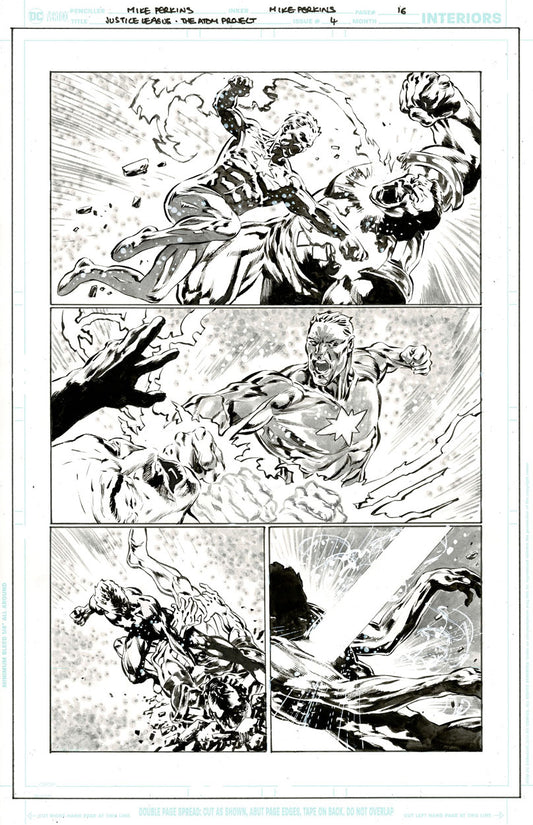 Justice League: The Atom Project #4 p.16 - Captain Atom vs Major Force!