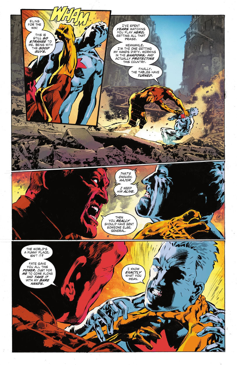 Justice League: The Atom Project #4 p.17 - Captain Atom vs Major Force!