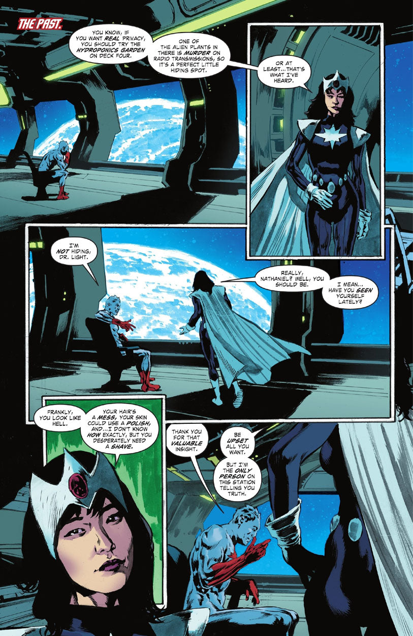 Justice League: The Atom Project #5 p.12 - Captain Atom & Dr Light!