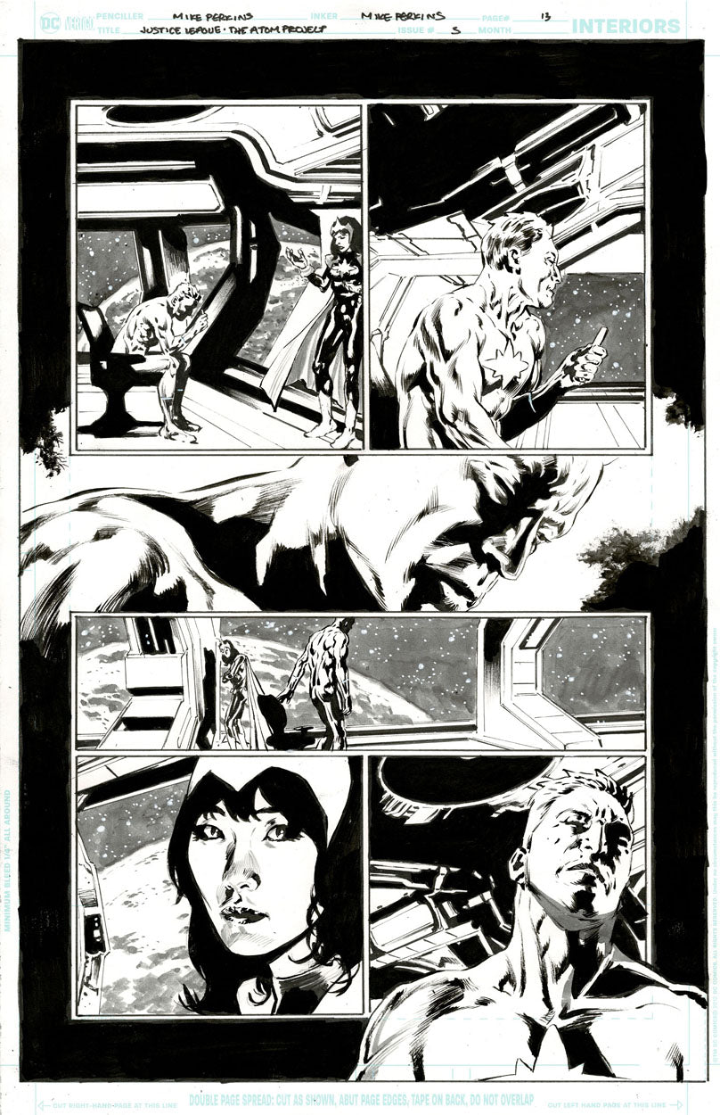 Justice League: The Atom Project #5 p.13 - Captain Atom & Dr Light!