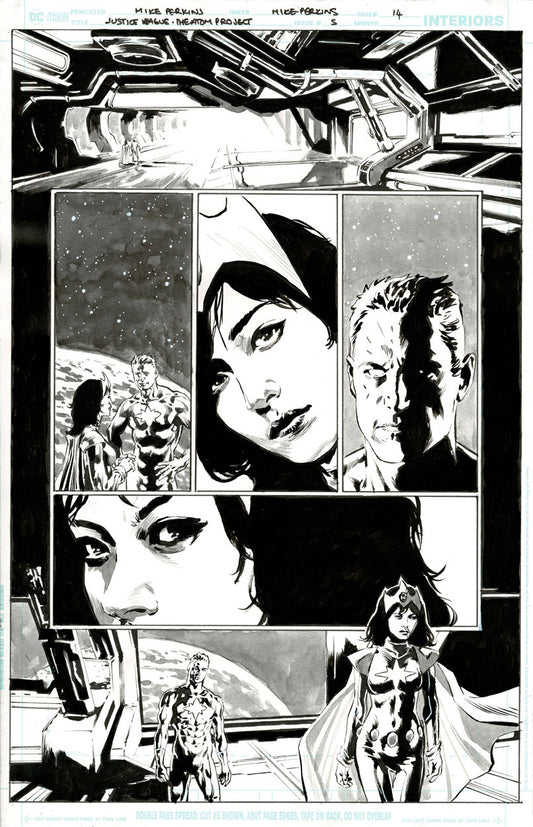 Justice League: The Atom Project #5 p.14 - Captain Atom & Dr Light!