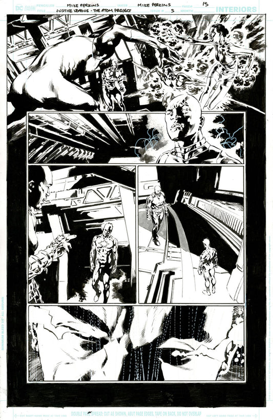 Justice League: The Atom Project #5 p.15 - Captain Atom & the Experiments!