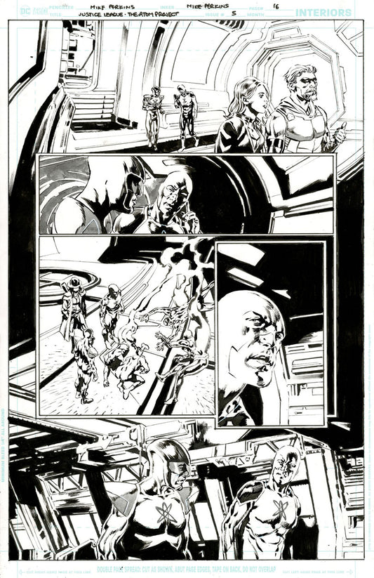 Justice League: The Atom Project #5 p.16 - The Atoms & The Question!