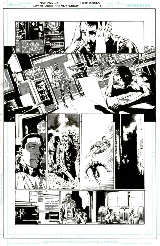 Justice League: The Atom Project #6 p.01 - Mr. Terrific, Superman & Batman!