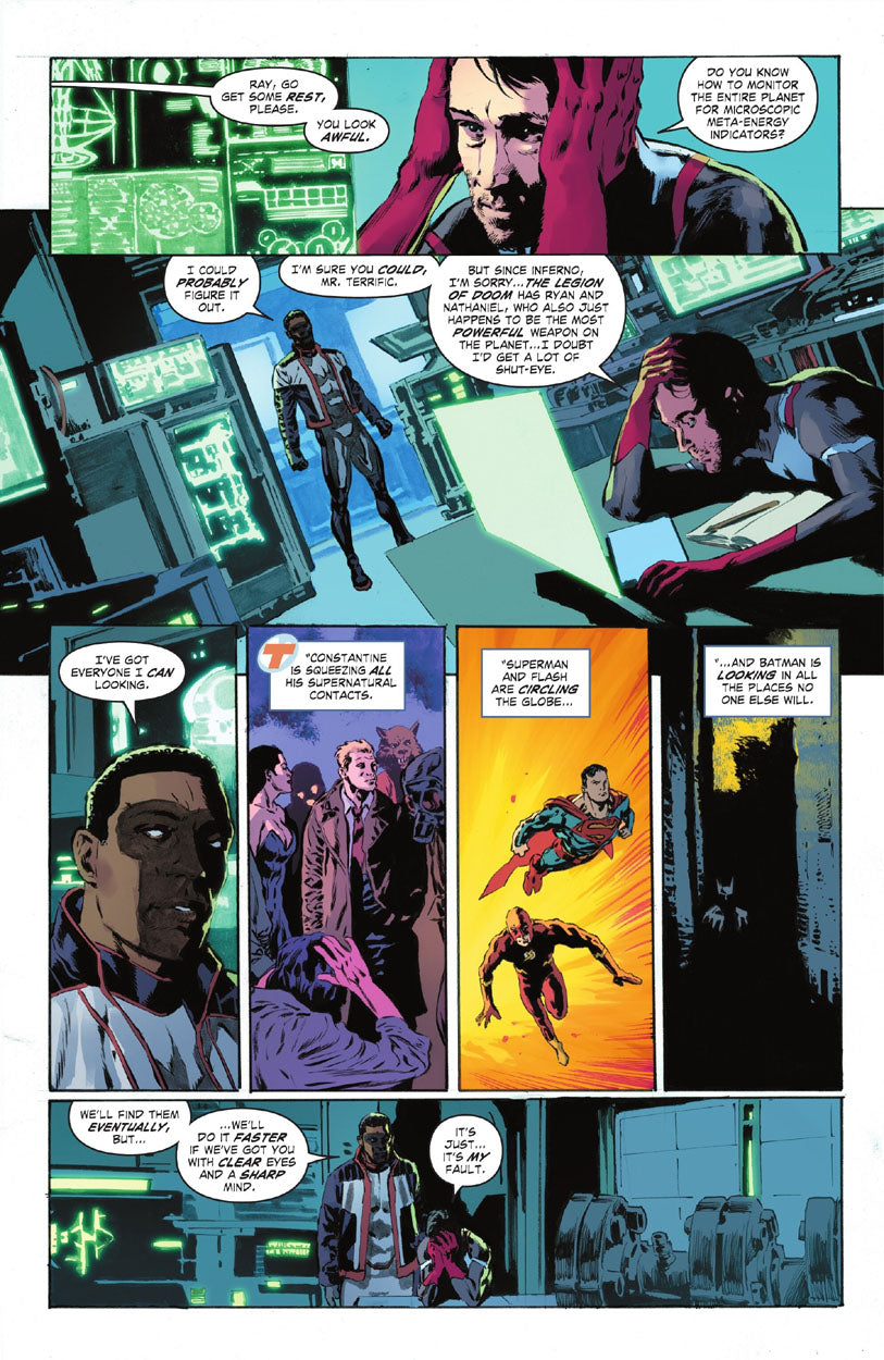 Justice League: The Atom Project #6 p.01 - Mr. Terrific, Superman & Batman!