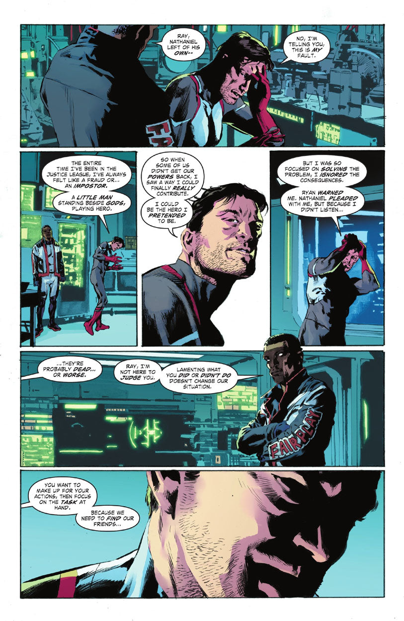Justice League: The Atom Project #6 p.02 - Mr. Terrific & The Atom!