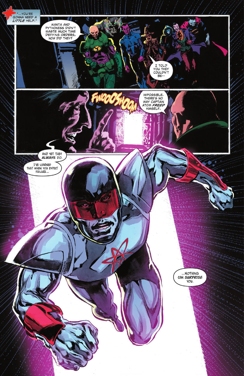 Justice League: The Atom Project #6 p.10 - The Atom & The Legion of Doom!