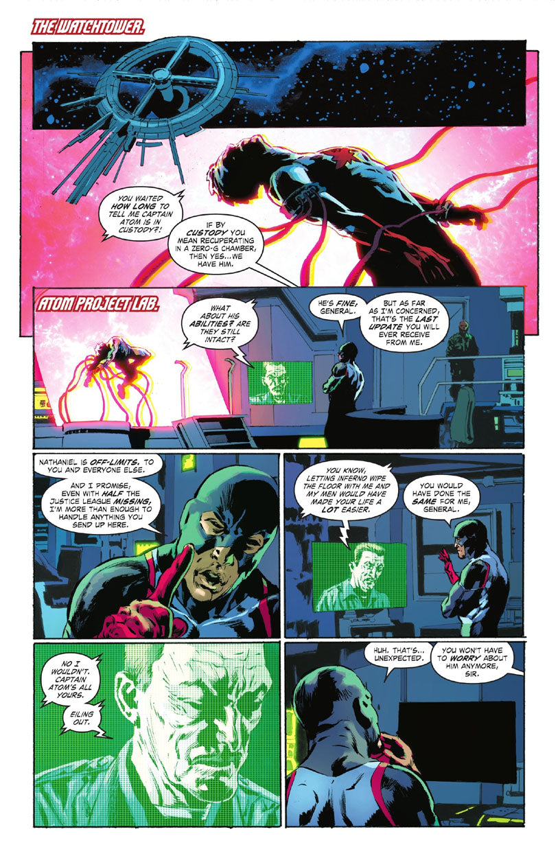 Justice League: The Atom Project #6 p.14 - The Atom & Captain Atom!