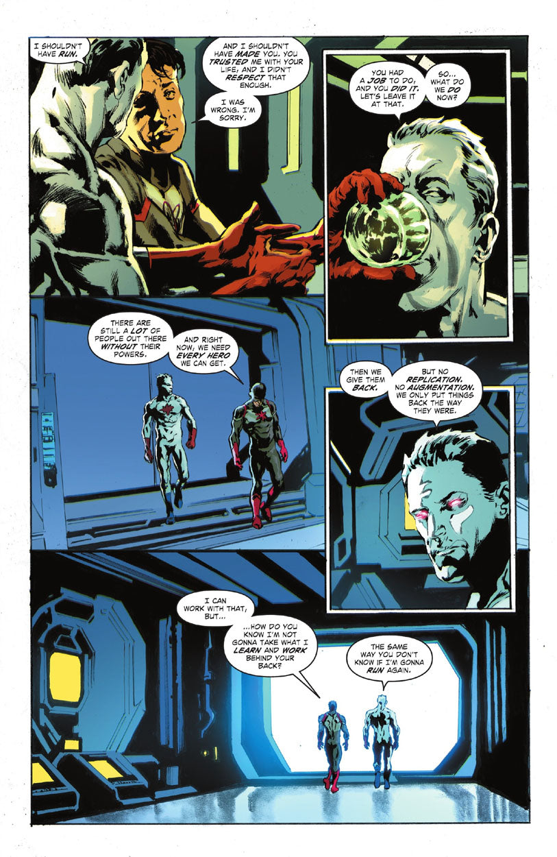 Justice League: The Atom Project #6 p.18 - Captain Atom & The Atom!