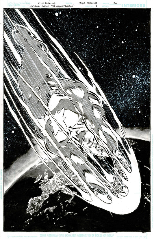 Justice League: The Atom Project #6 p.20 - Title/Credits Splash!