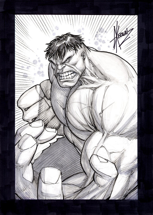 Keown, Dale - Incredible Hulk Illustration!