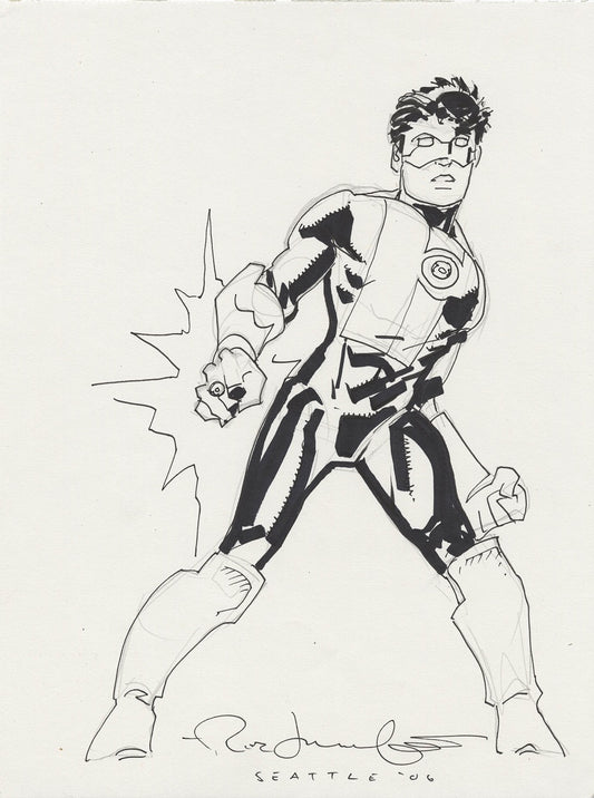 Leonardi, Rick – Green Lantern 9 x 12 Convention Sketch