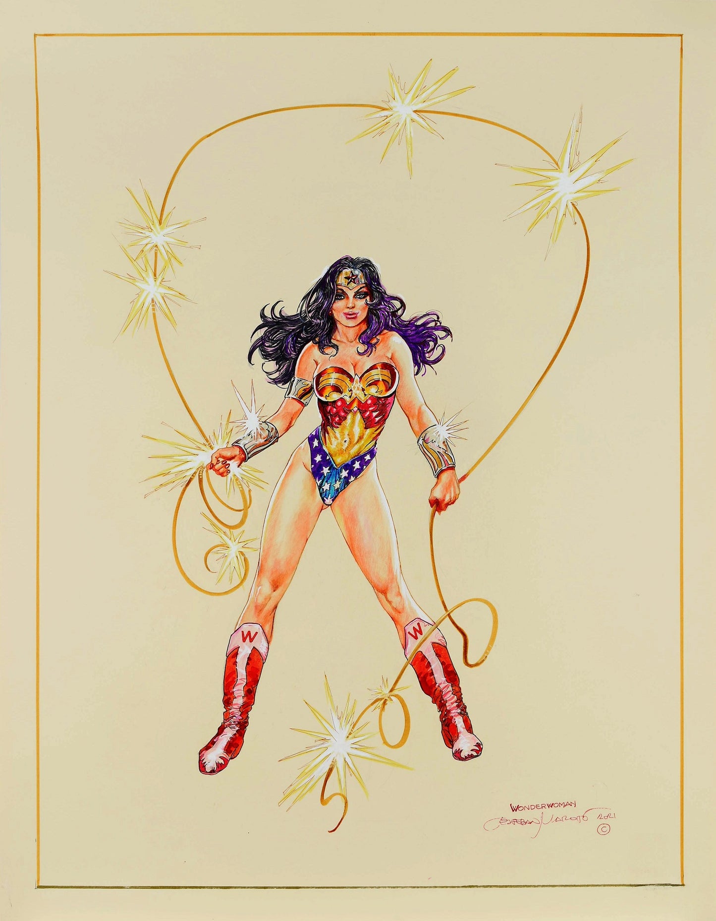 Maroto, Estéban – Giant Wonder Woman Illustration!