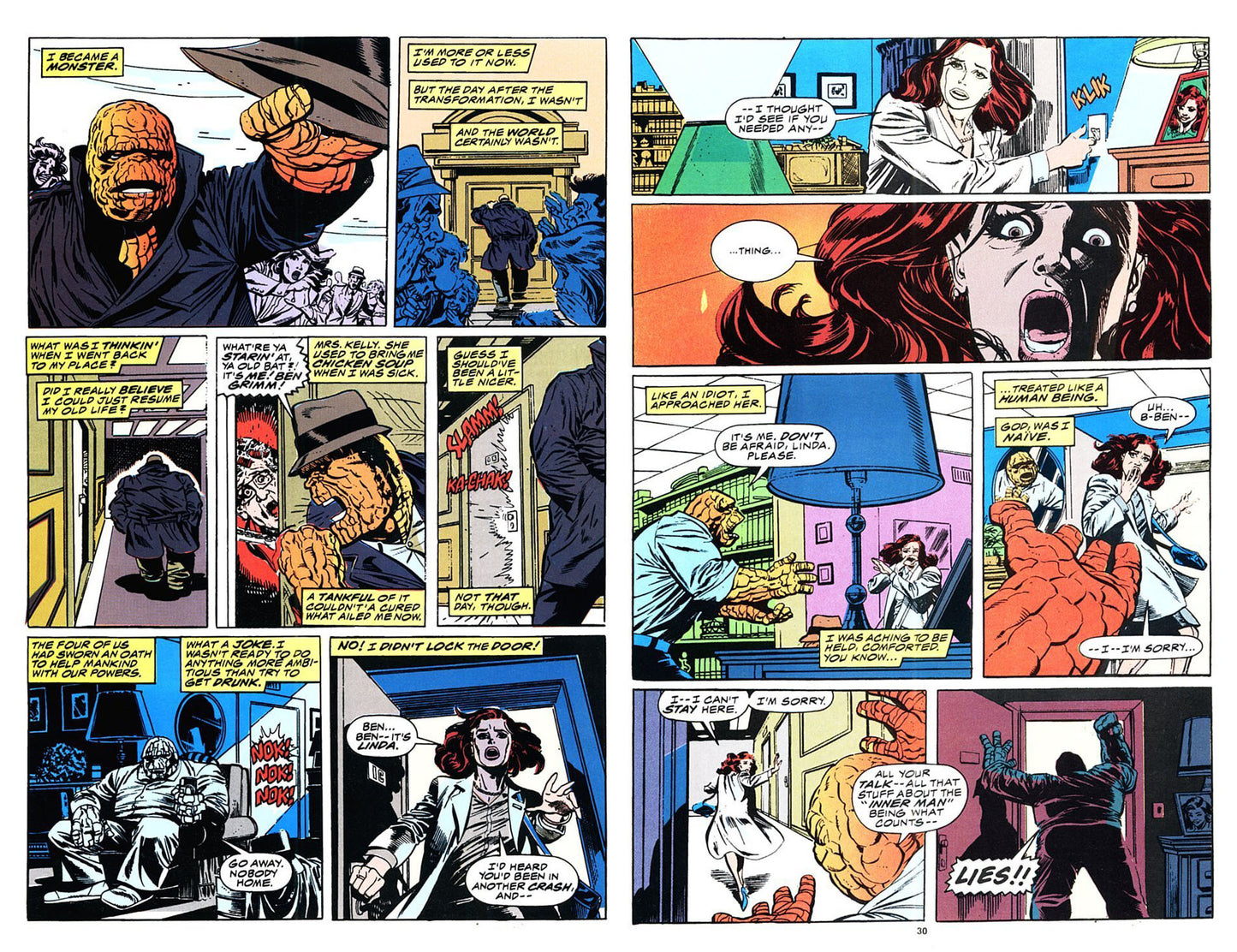Smith, Todd - Marvel Fanfare #46 pgs.29 & 30 - The Thing Silver Age Story!