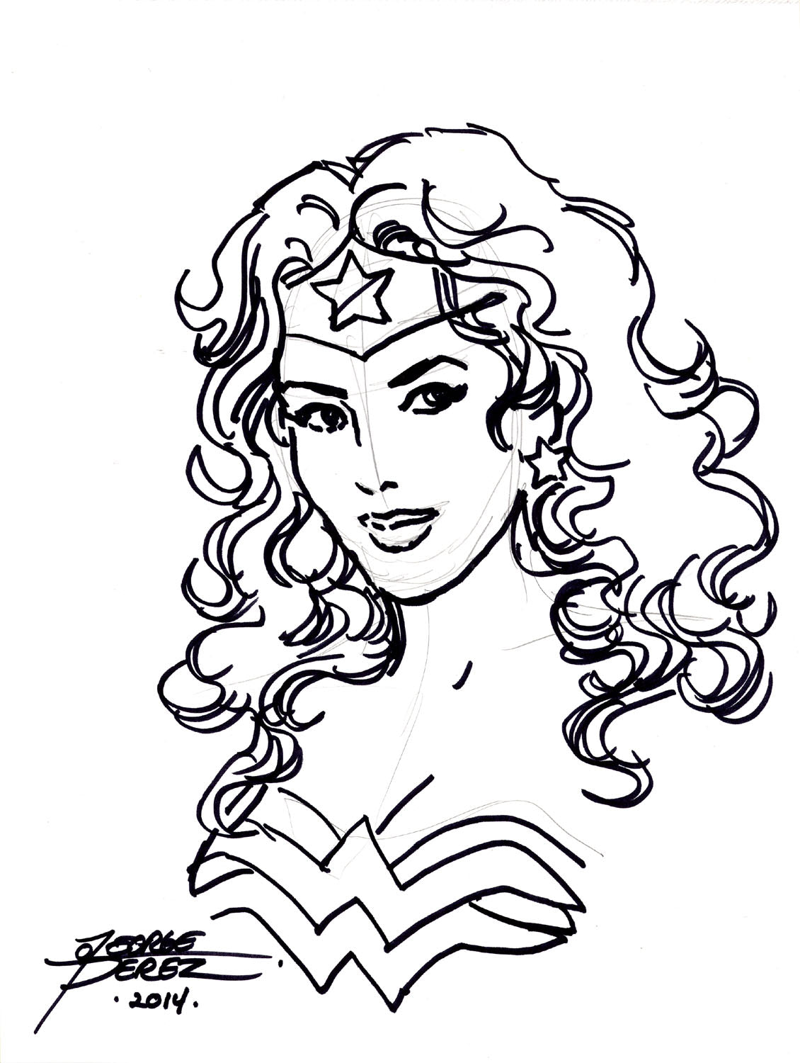 Pérez, George - Wonder Woman Sketch!